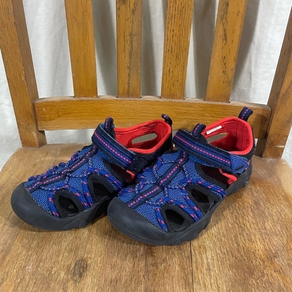 M.A.P Splash Safe Sandals Size 13 Blue and Red - Picture 5 of 8